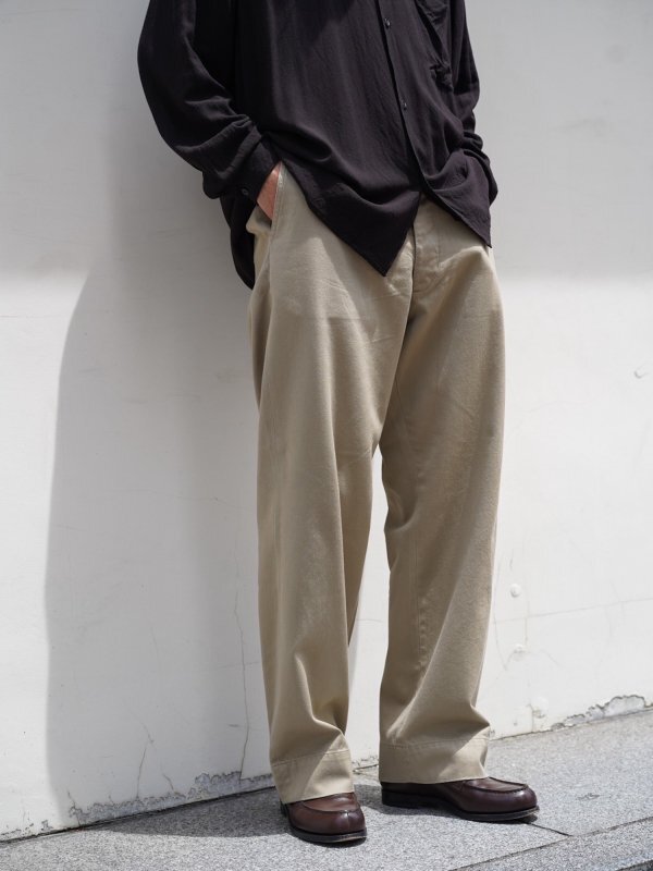 Yahoo!オークション - COMOLI コモリ 24ss KHAKI チノ パンツ Yahoo!オークション - COMOLI コモリ 24ss KHAKI チノ パンツ