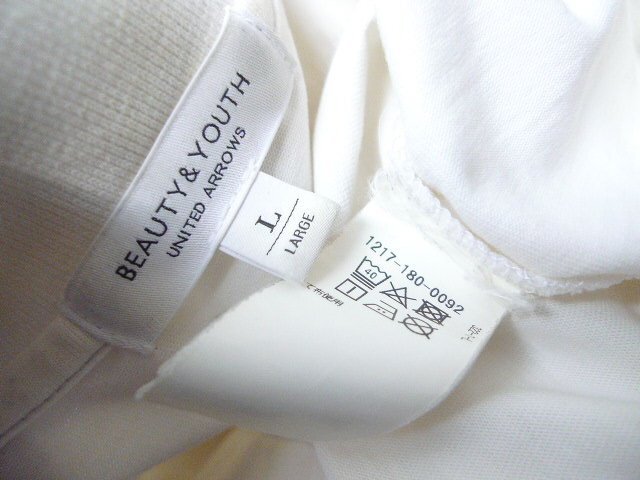 *UA Arrows BEAUTY&YOUTH beauty & Youth oversize polo-shirt white size L 1217-180-0092 use impression light dirt equipped 