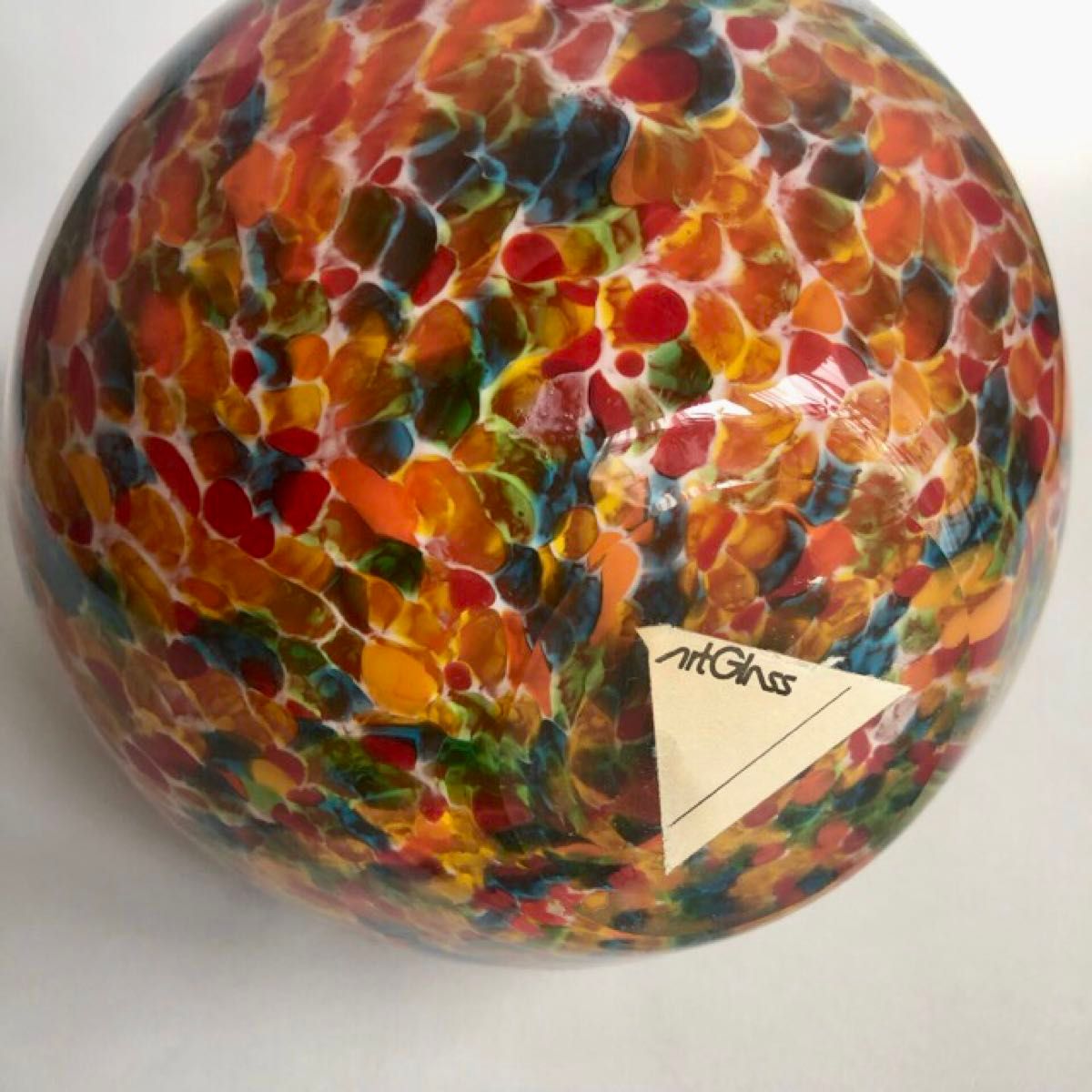 ARTGLASS アートグラス ガラス花瓶 花器 マーブル 昭和レトロ ARTGLASS アートグラス ガラス花瓶 花器 マーブル 昭和レトロ