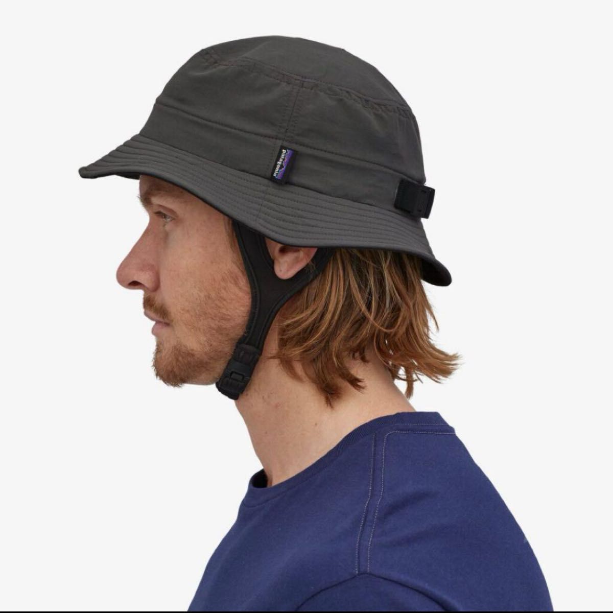 美品patagonia バケットハット 黒サーフブリムLサイズ 希少】パタゴニア サーフブリム ブラック Lサイズ バケット