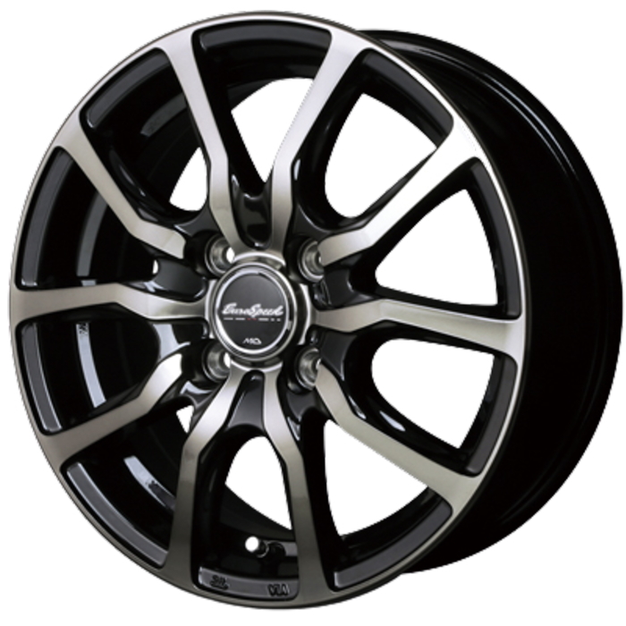業販 TOYO NANOENERGY 3 155/55R14 EuroSpeed DC52 アーミーブラッククリア 14インチ 4.5J+45 4H-100 4本