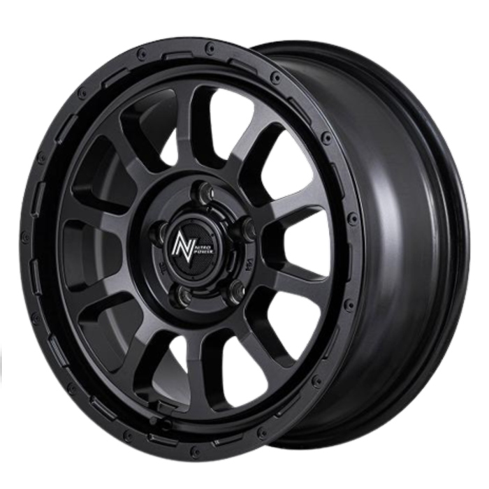 業販 YOKOHAMA ADVAN NEOVA AD09 195/45R16 NITRO POWER M10 PERSHING バレルブラック 16インチ 7J+40 5H-114.3 4本