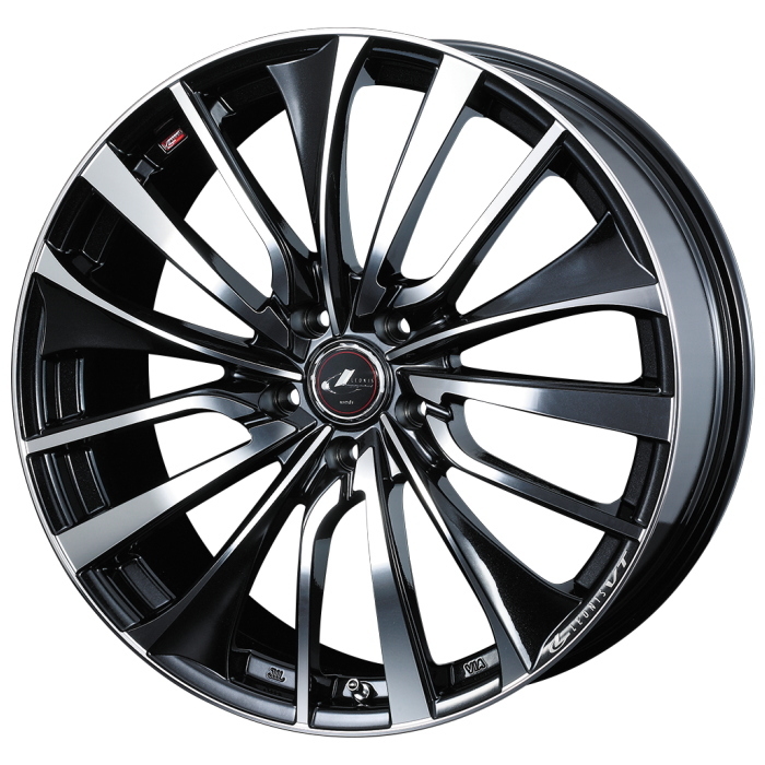業販品 YOKOHAMA ADVAN FLEVA V701 215/45R16 LEONIS VT PBMC 16インチ 6.5J+52 5H-114.3 4本