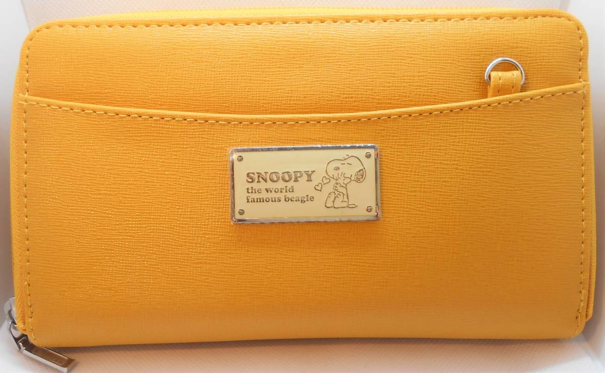 【新品】スヌーピー　お財布ショルダー　イエロー　レディース　バッグ　財布　ＳＮＯＯＰＹ_画像2