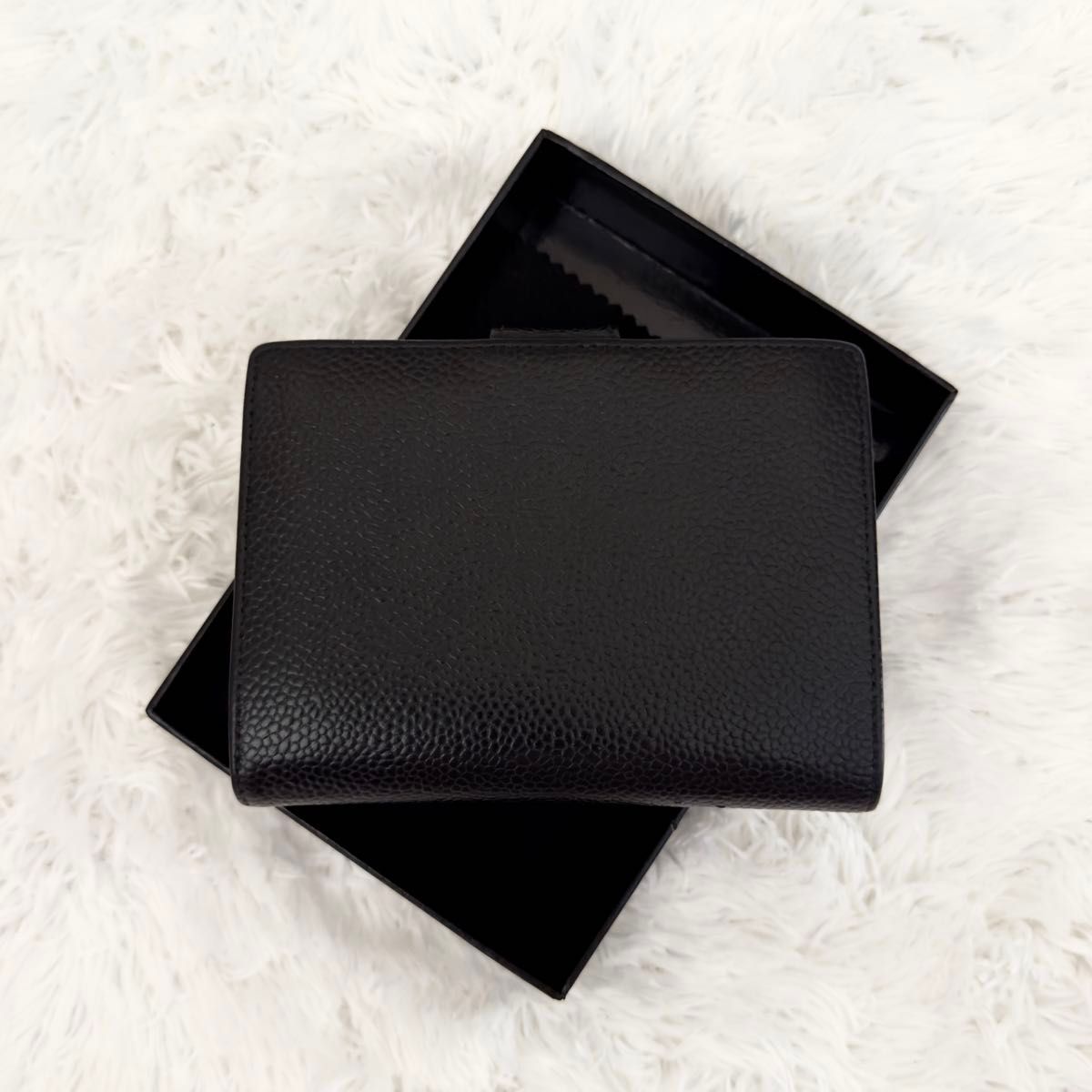 美品 CHANEL シャネル キャビアスキン がま口 ゴールド金具 財布 美品 CHANEL シャネル キャビアスキン がま口 ゴールド金具 財布