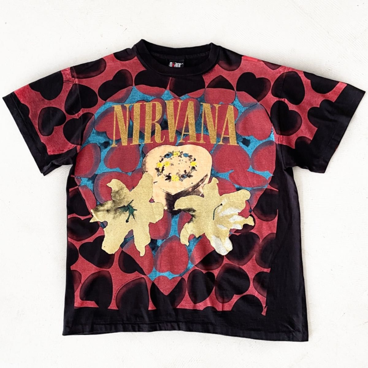 NIRVANA ハートシェイプド Tシャツ XL ニルヴァーナ ブラック NIRVANA ハートシェイプド Tシャツ XL ニルヴァーナ ブラック