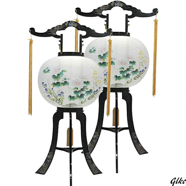 日本の伝統工芸品】盆提灯2個セット 11号サイズ 回転機能付き 高 日本の伝統工芸品】盆提灯2個セット 11号サイズ 回転機能付き 高
