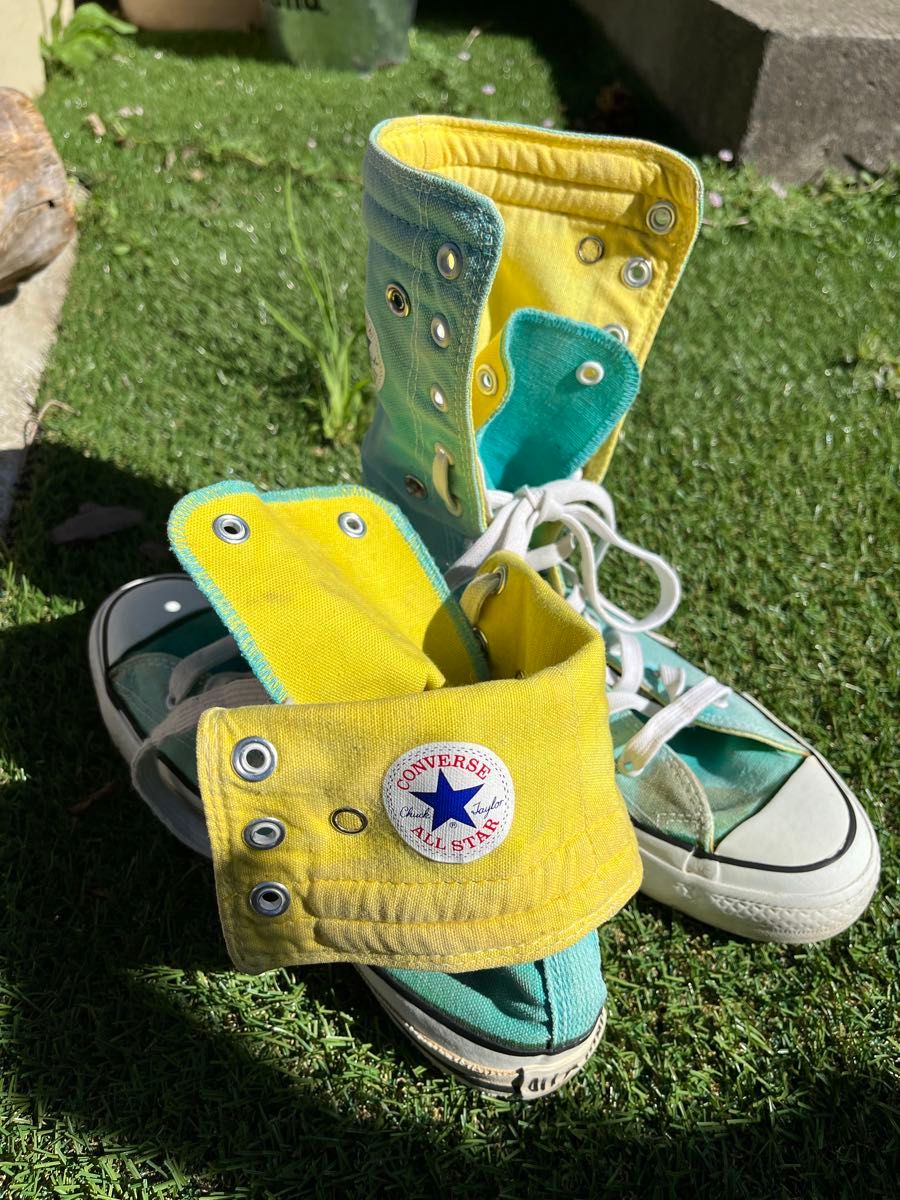 USA製CONVERSE 80's ALL STAR オールスター KNEE HI ターコイズ USA製CONVERSE 80's ALL STAR オールスター KNEE HI ターコイズ