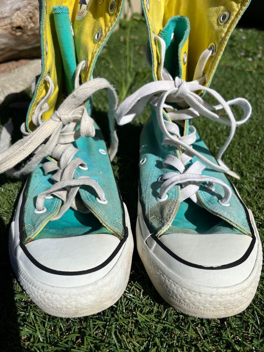 USA製CONVERSE 80's ALL STAR オールスター KNEE HI ターコイズ USA製CONVERSE 80's ALL STAR オールスター KNEE HI ターコイズ
