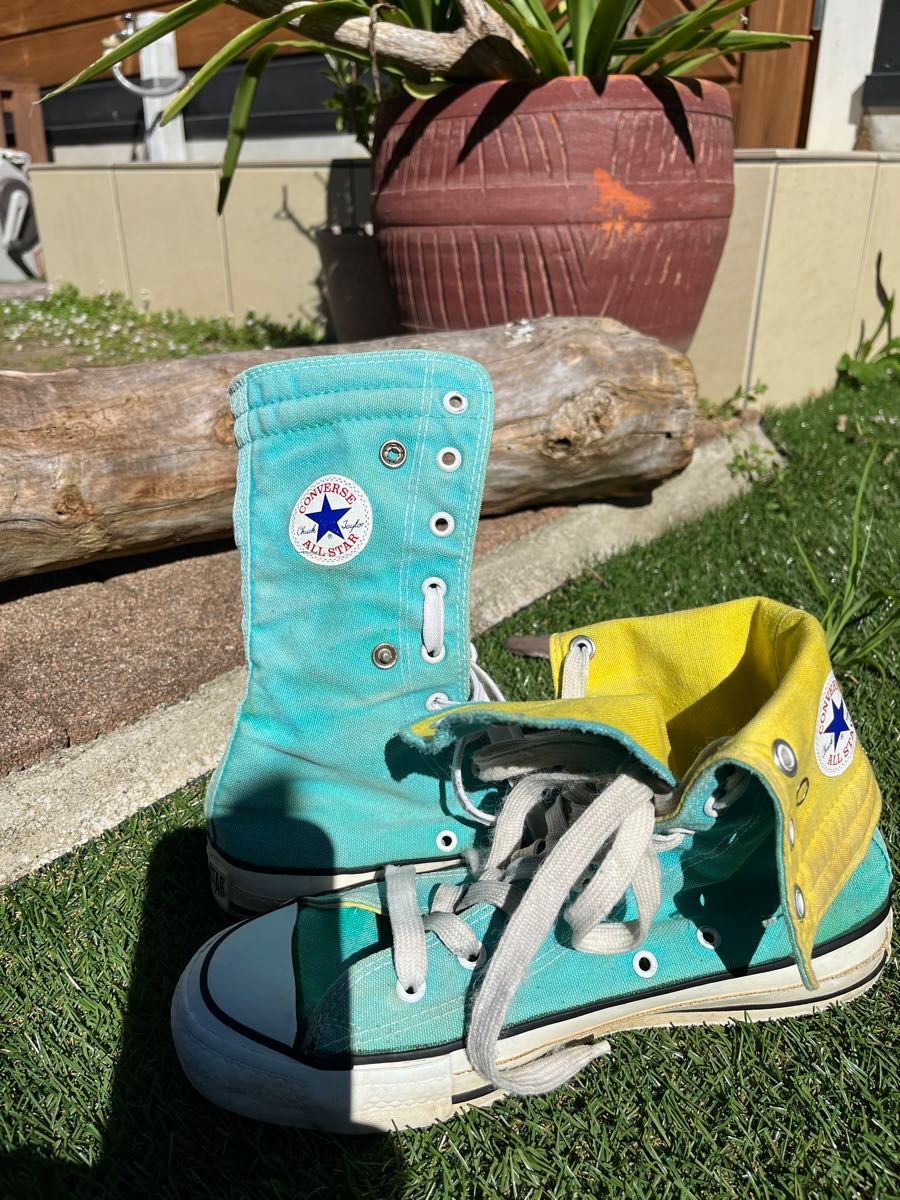 USA製CONVERSE 80's ALL STAR オールスター KNEE HI ターコイズ USA製CONVERSE 80's ALL STAR オールスター KNEE HI ターコイズ