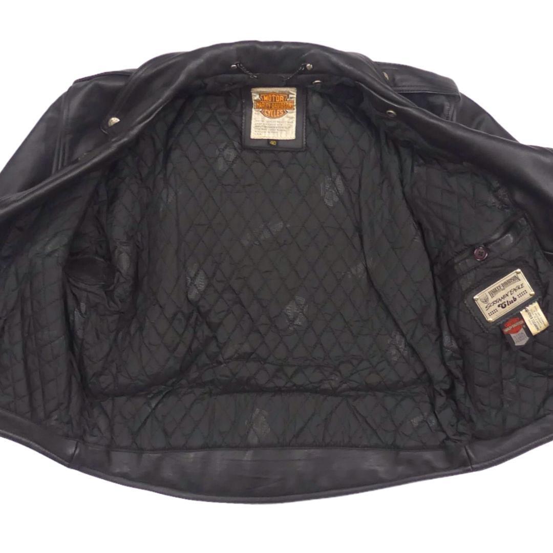 即決 HARLEY DAVIDSON メンズ L レザーライダースジャケット 即決 HARLEY DAVIDSON メンズ L レザーライダースジャケット