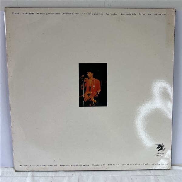 LPレコード Johnny Thundersジョニー・サンダース COSA NOSTRA LPレコード Johnny Thundersジョニー・サンダース COSA NOSTRA