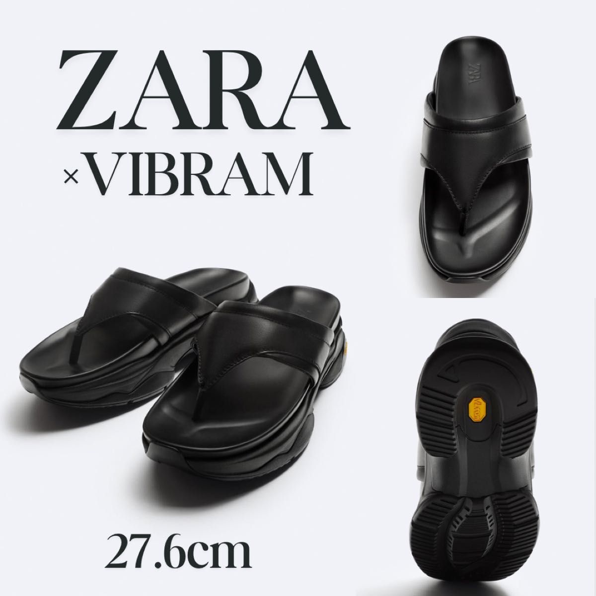 ZARA ザラ VIBRAM レザーサンダル 43 27 6cm|Yahoo!フリマ(旧 ZARA ザラ VIBRAM レザーサンダル 43 27 6cm|Yahoo!フリマ(旧