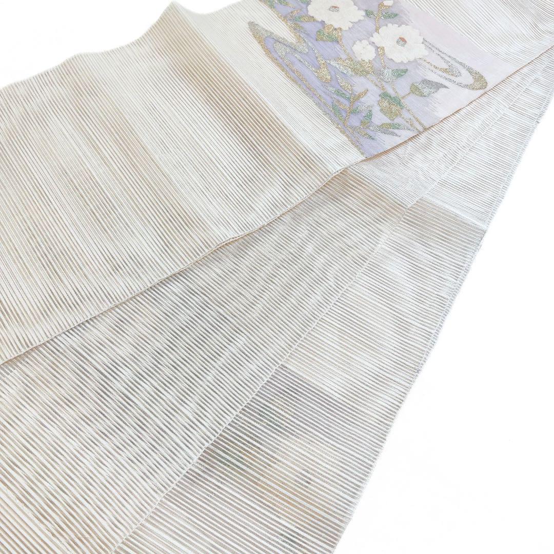 袋帯 夏用 絽 流線 花模様 着物 054w p 袋帯 袋帯 夏用 絽 流線 花模様 着物 054w p 袋帯