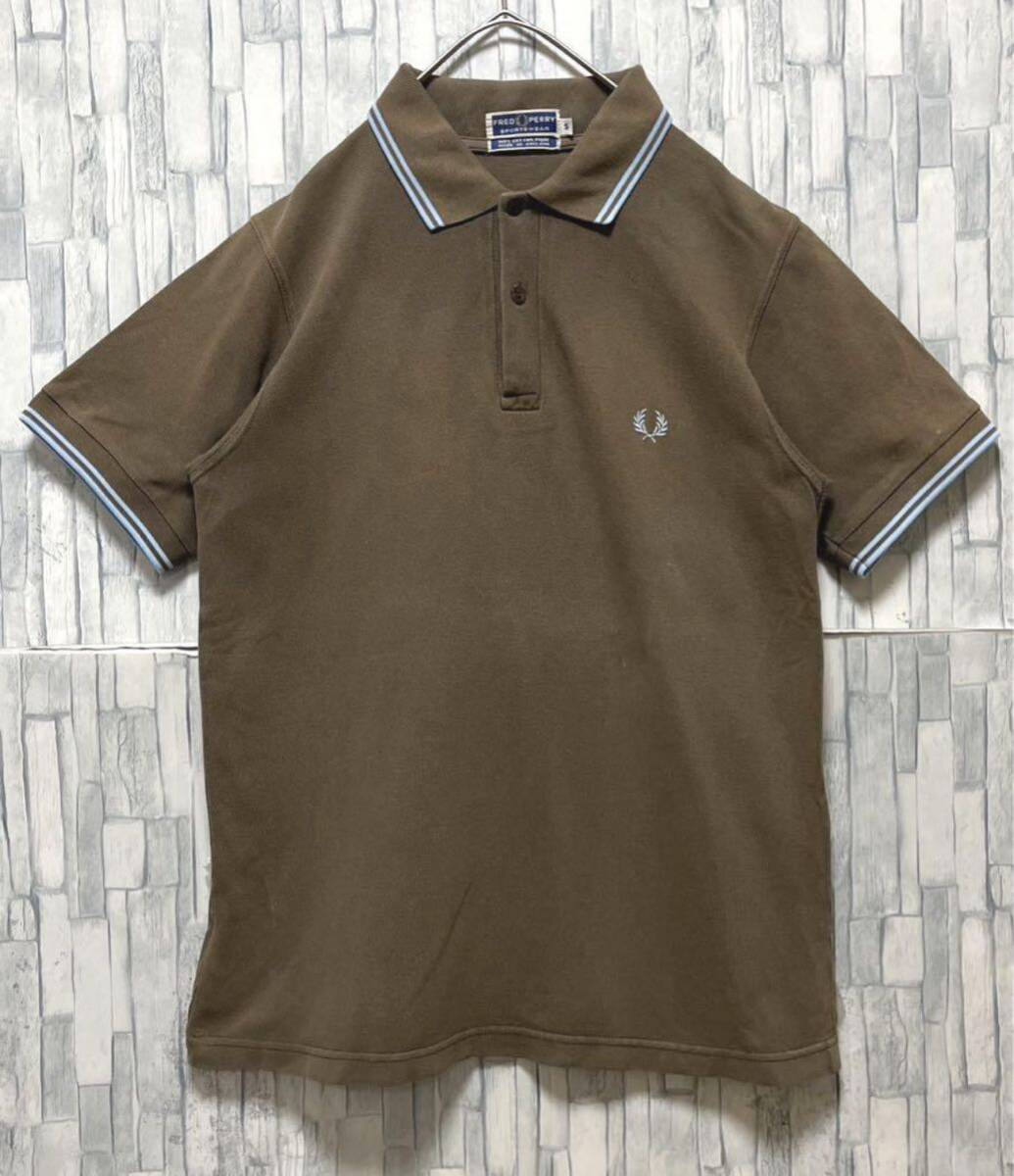 FRED PERRY フレッドペリー ワンポイントロゴ 刺繍 ポロシャツ S FRED PERRY フレッドペリー ワンポイントロゴ 刺繍 ポロシャツ S