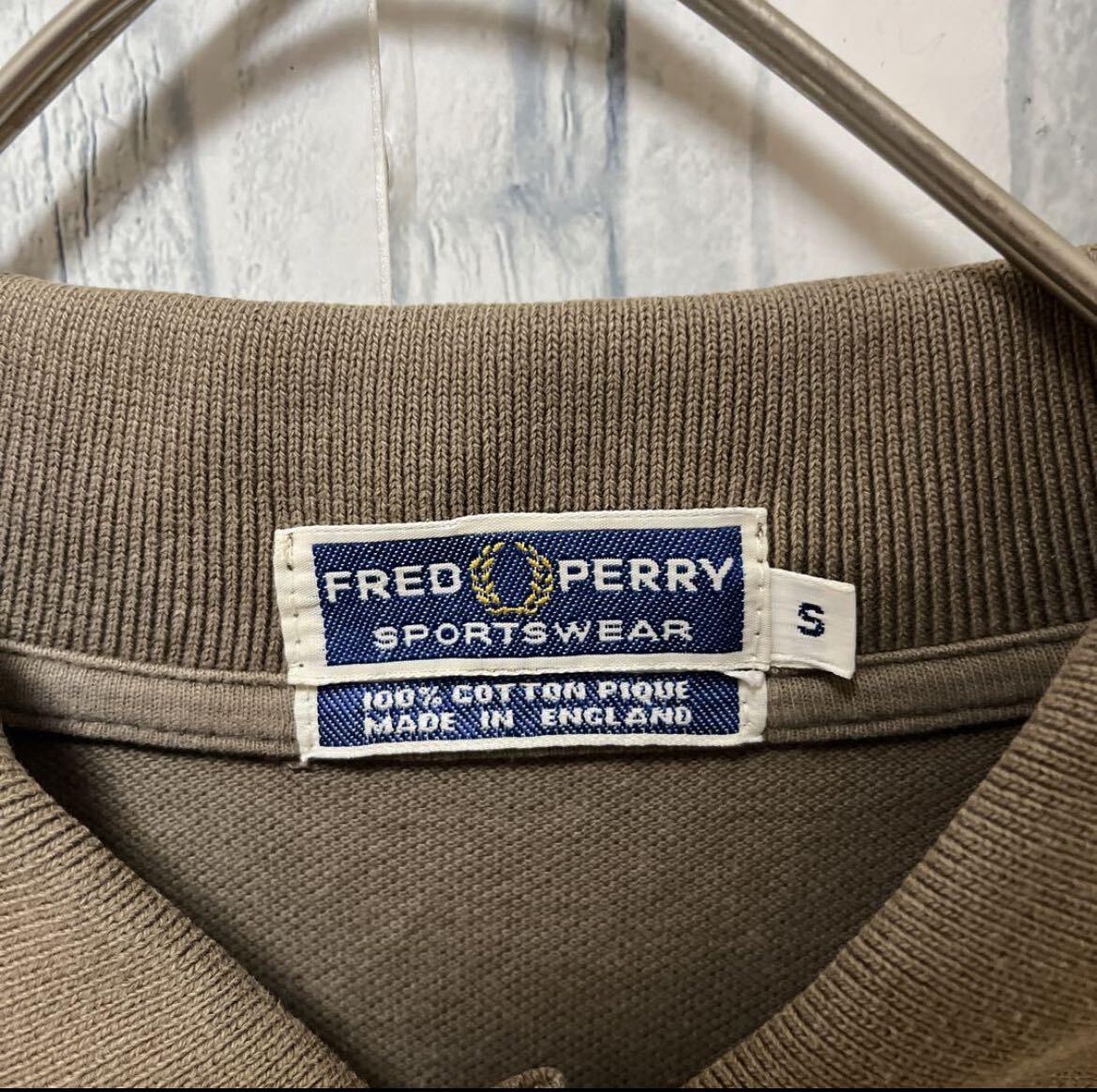 FRED PERRY フレッドペリー ワンポイントロゴ 刺繍 ポロシャツ S FRED PERRY フレッドペリー ワンポイントロゴ 刺繍 ポロシャツ S