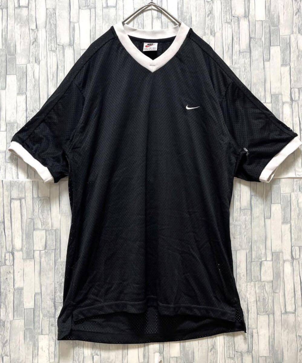 NIKE ナイキ 半袖 メッシュ リンガーネック Tシャツ L ワン NIKE ナイキ 半袖 メッシュ リンガーネック Tシャツ L ワン