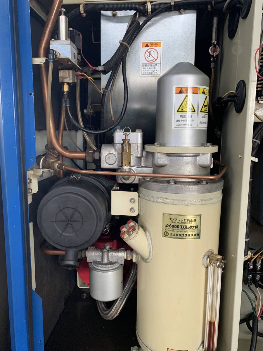 2019年 三井精機 11kw スクリューコンプレッサー ドライヤー内蔵 2019年 三井精機 11kw スクリューコンプレッサー ドライヤー内蔵