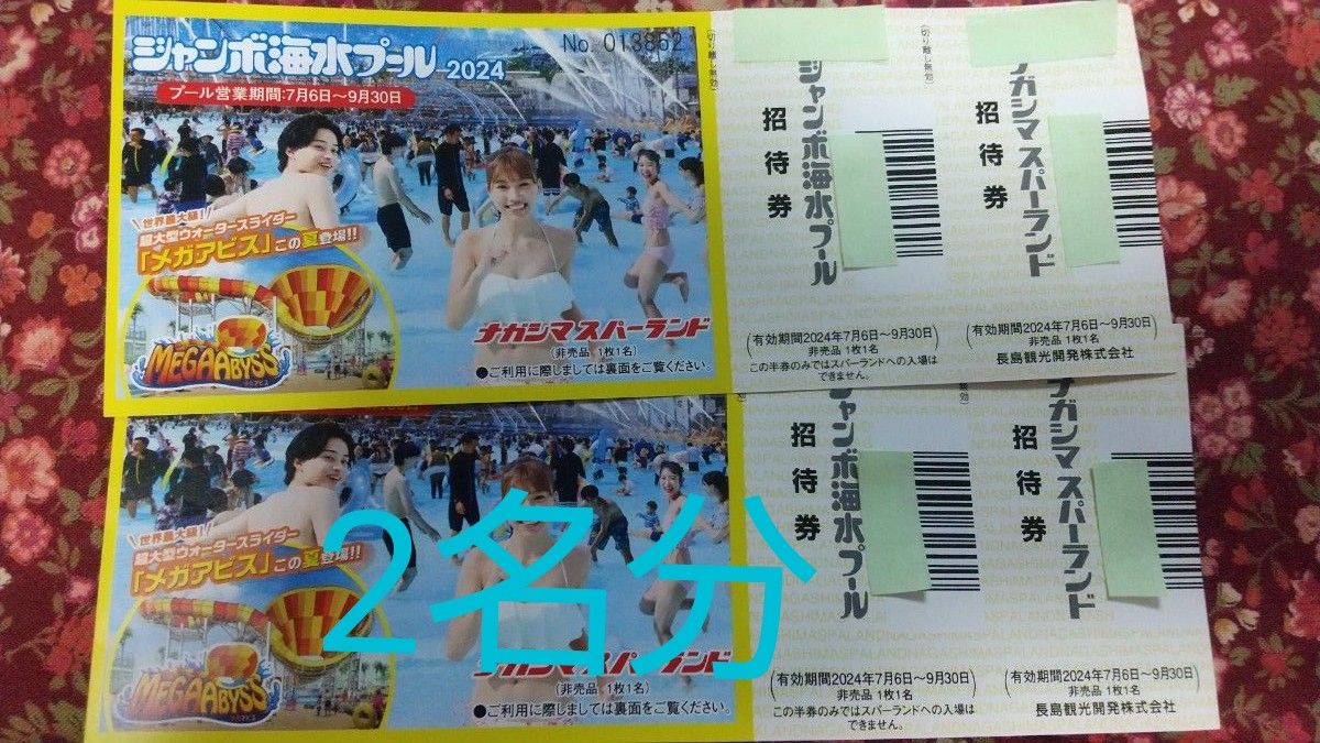 長島スパーランド ペアチケット 長島スパーランド ペアチケット
