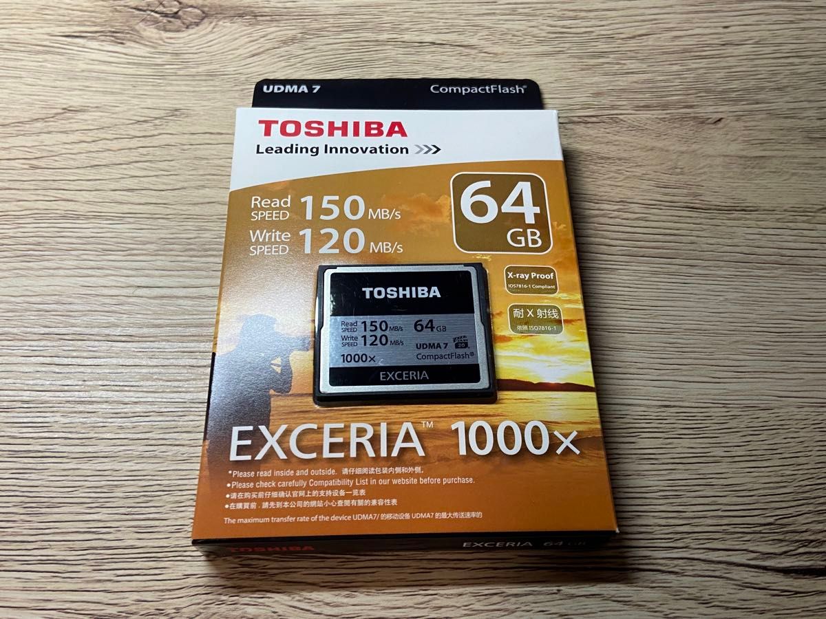 TOSHIBA コンパクトフラッシュ 64GB EXCERIA 1000倍(最大読出 TOSHIBA コンパクトフラッシュ 64GB EXCERIA 1000倍(最大読出