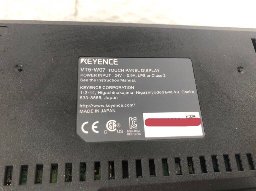中古美品(動作確認済み)KEYENCEキーエンスVT5-W07正規品動作保証 中古美品(動作確認済み)KEYENCEキーエンスVT5-W07正規品動作保証