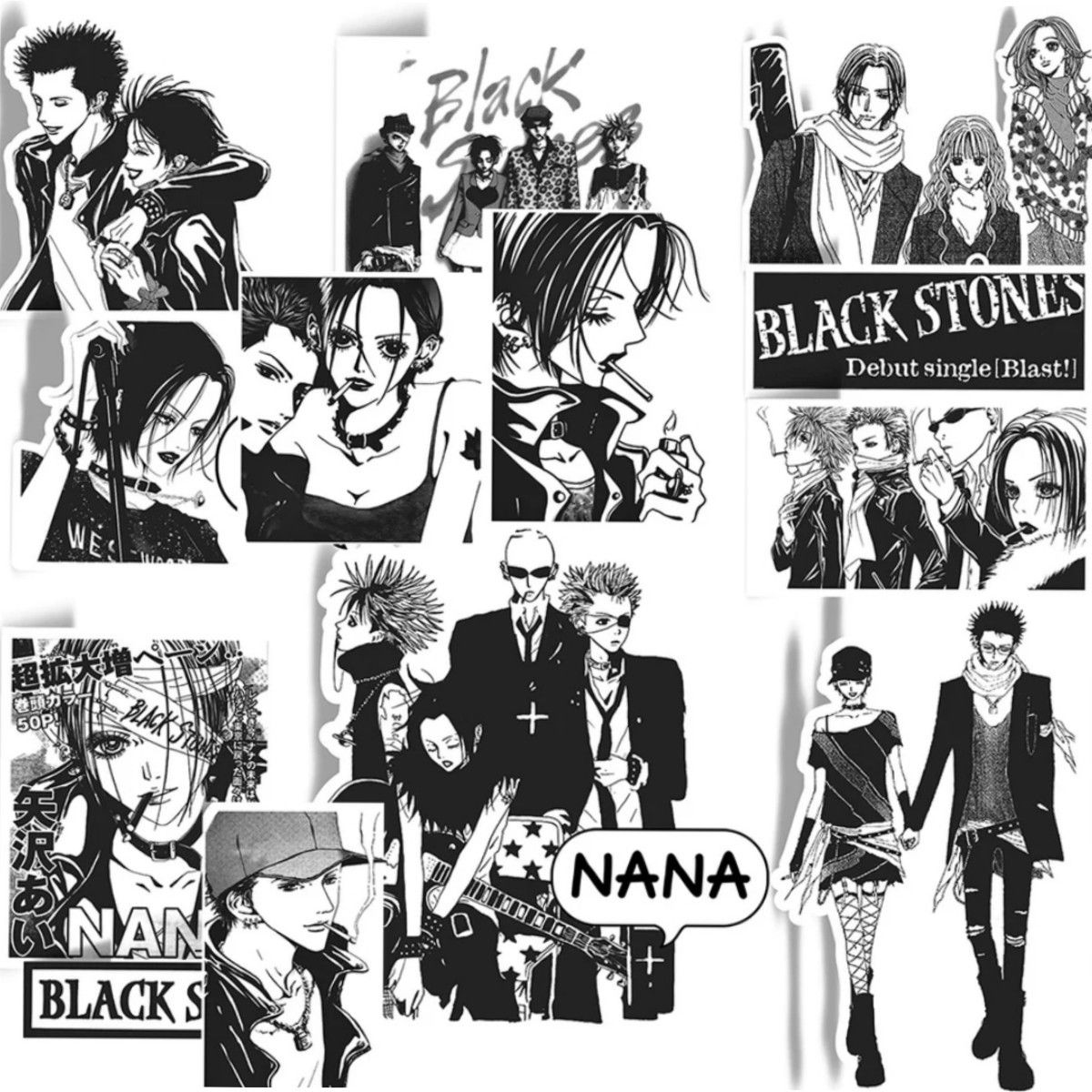 NANA―ナナ― 矢沢あい シール/ステッカー モノクロ 66枚 aa NANA―ナナ― 矢沢あい シール/ステッカー モノクロ 66枚 aa