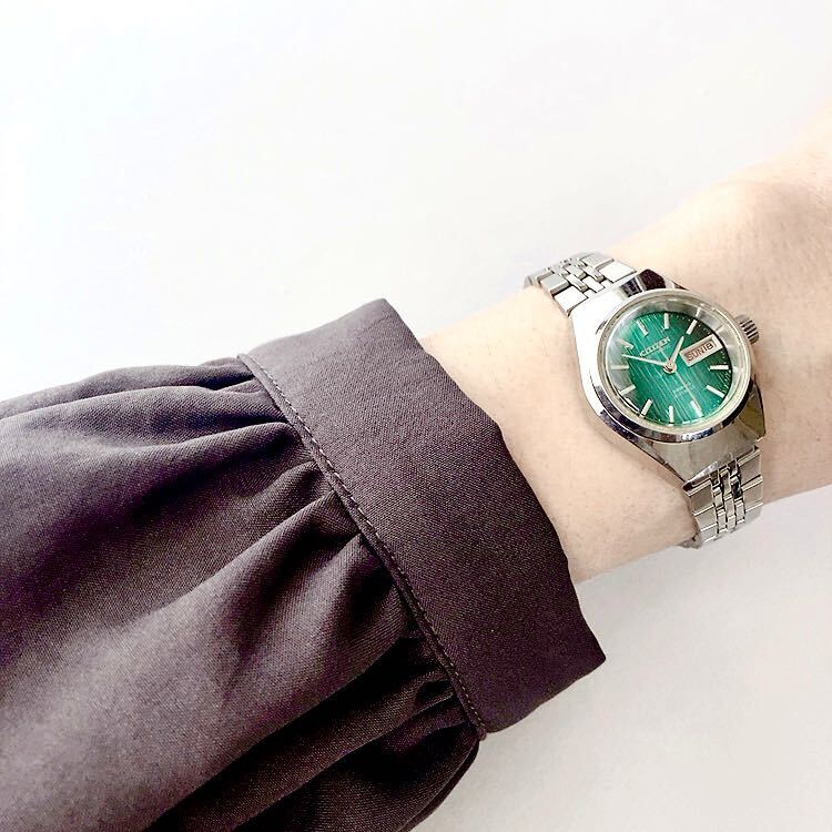 CITIZEN 21石 レディース自動巻き/手巻き腕時計 稼動品 CITIZEN 21石 レディース自動巻き/手巻き腕時計 稼動品