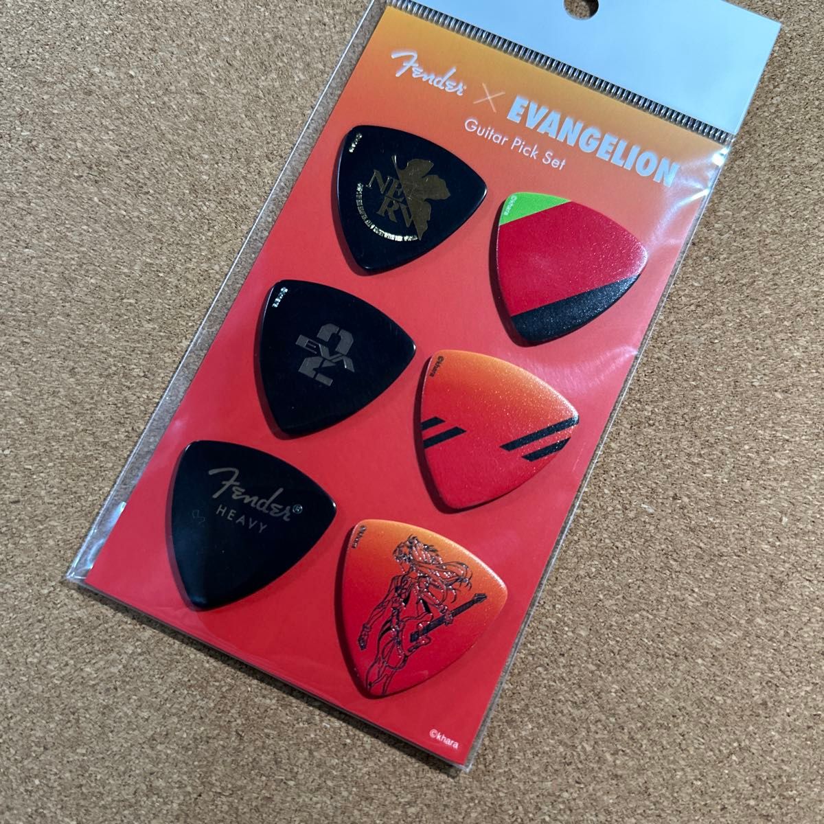 Fender フェンダー Evangelion ASUKA Pick Set ピックセット エヴァンゲリオン アスカ