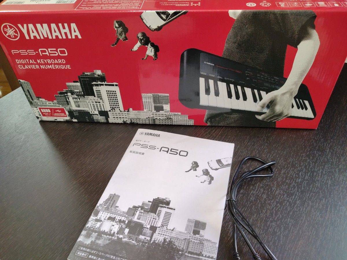 YAMAHA ポータブルキーボード PSS-A50 箱・説明書付き 美品】YAMAHA PSS-A50 電子キーボード 箱説明書備品付き 送料