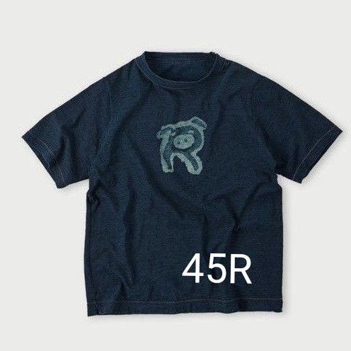 45R Rピギープリントの908Tシャツ(インディゴ)|Yahoo 45R Rピギープリントの908Tシャツ(インディゴ)|Yahoo