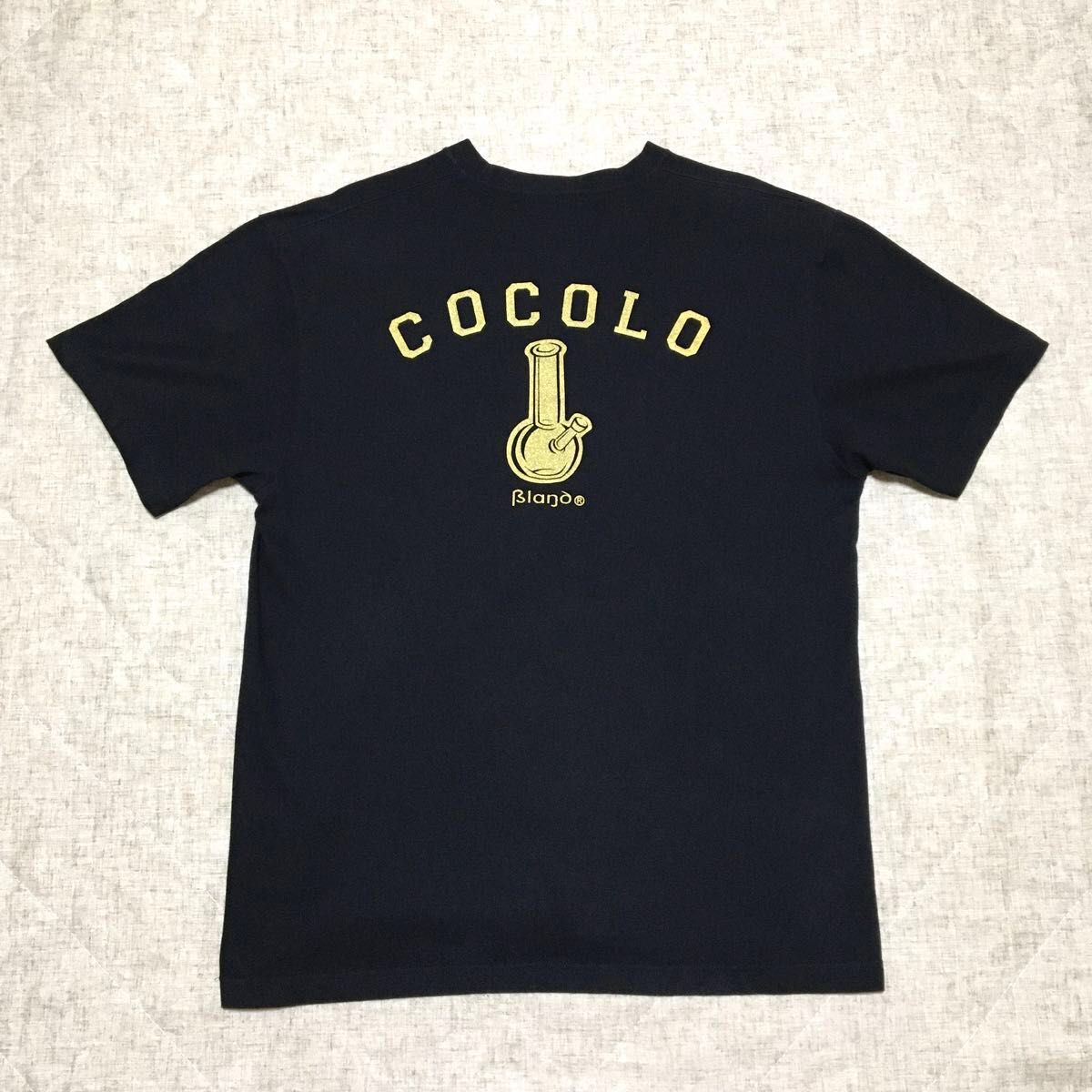 COCOLO BLAND Tシャツ ココロブランド 両面プリント ゴールド COCOLO BLAND Tシャツ ココロブランド 両面プリント ゴールド