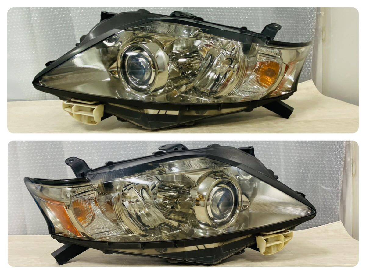 美品　コーティング済　バラスト付　レクサス RX AGL10W GGL10W 中期 純正 左右 HID ヘッドライト レベ無し KOITO48-127 刻印47 管2401811