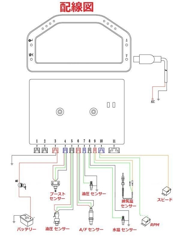 マルチディスプレイ! ブースト計 水温計 油温計 油圧計 A/F計 空燃比計 タコメーター スピードメーター 排気温計 電圧計 60 52 HKS Defi_画像4