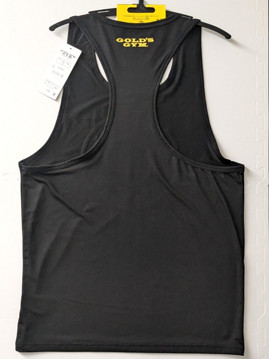 新品タグ付 GOLD'S GYM ゴールドジム タンクトップ【ブラック/L 新品タグ付 GOLD'S GYM ゴールドジム タンクトップ【ブラック/L