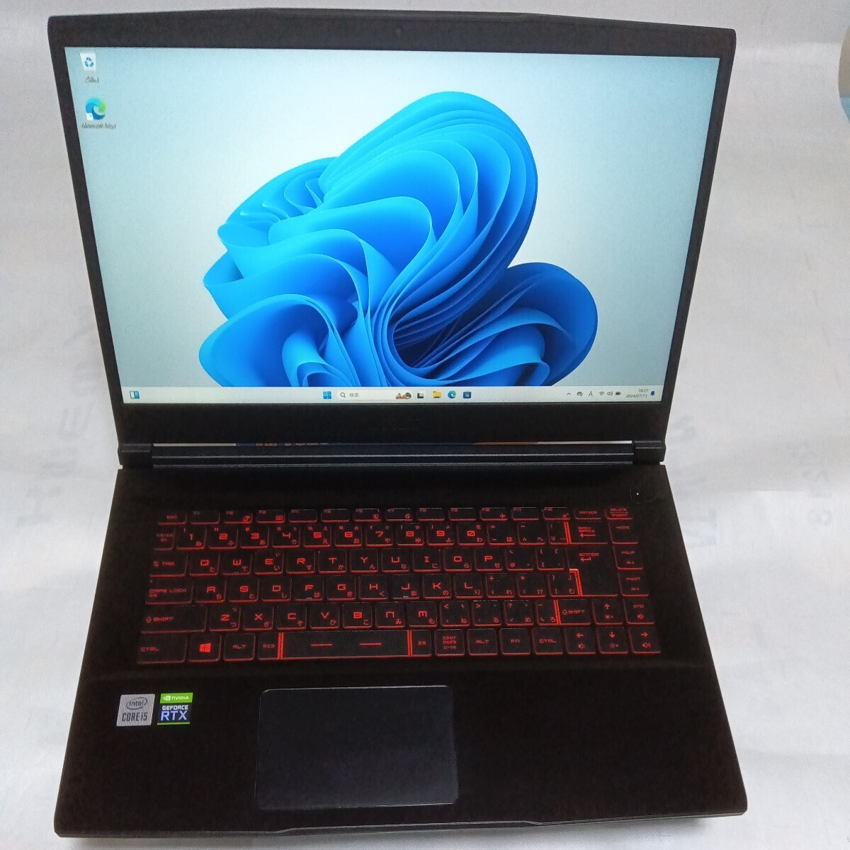 MSI ゲーミングノートPC MS-16R5 core i5-10500H GPU-RTX3050 MSI ゲーミングノートPC MS-16R5 core i5-10500H GPU-RTX3050