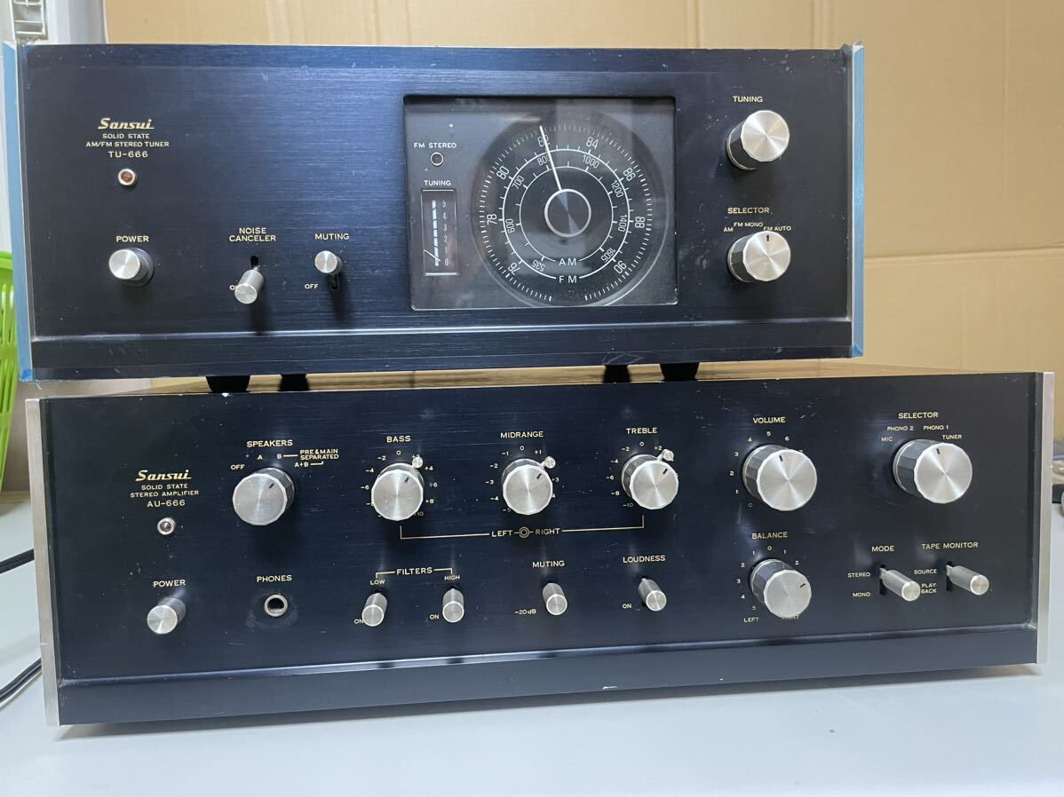 Sansui AU-666 ステレオアンプ 本体 ジャンク Sansui AU-666 ステレオアンプ 本体ジャンク