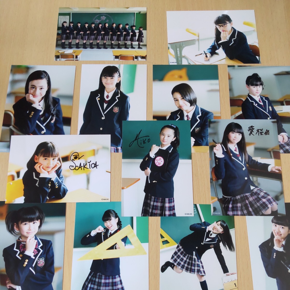 さくら学院 直筆サイン入り 写真セット 2019年度 転入式A・B さくら学院 直筆サイン入り 写真セット 2019年度 転入式A・B さくら