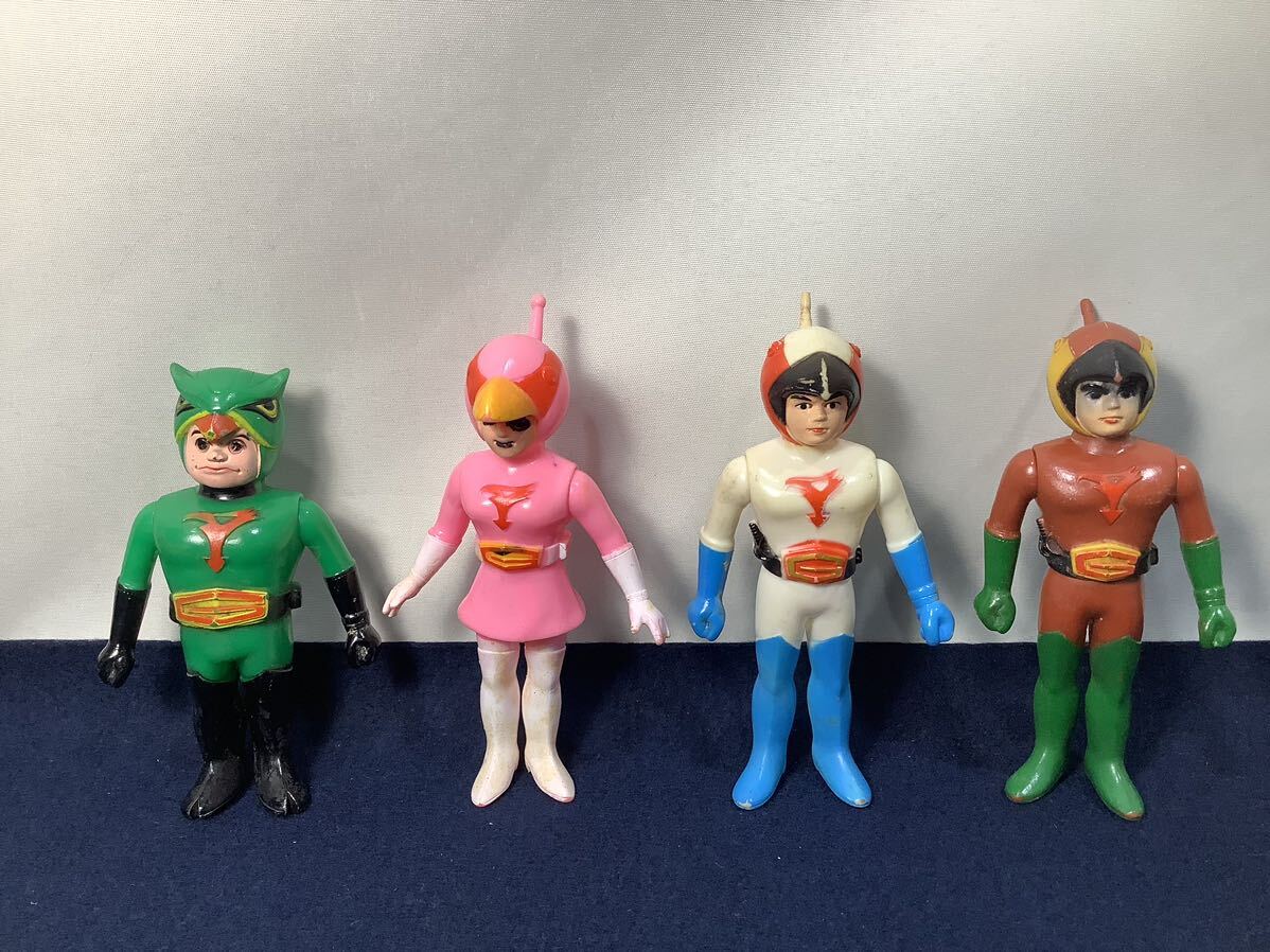 Yahoo!オークション - ポピー ガッチャマン ソフビ フィギュア 4 Yahoo!オークション - ポピー ガッチャマン ソフビ フィギュア 4