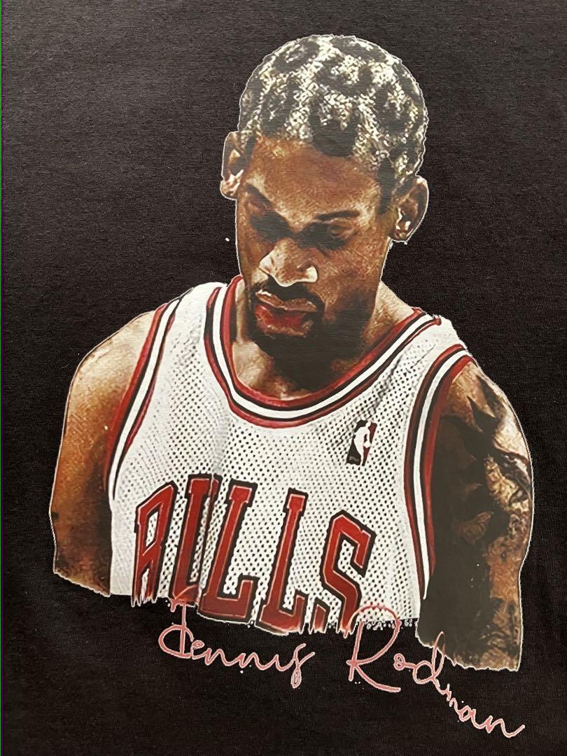 【未使用品】 NBA RODMAN デニス・ロッドマン Tシャツ ユニフォーム ブラック 美品 L コットン 綿 新品 ブルズ ジョーダン