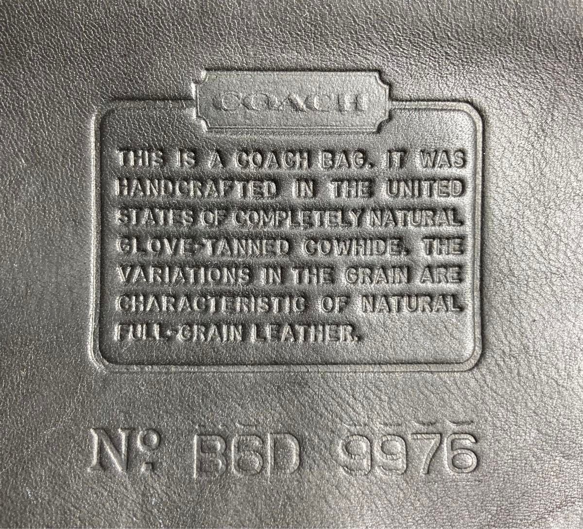 美品】COACH オールドコーチ ショルダーバッグ USA B6D-9976 美品】COACH オールドコーチ ショルダーバッグ USA B6D-9976