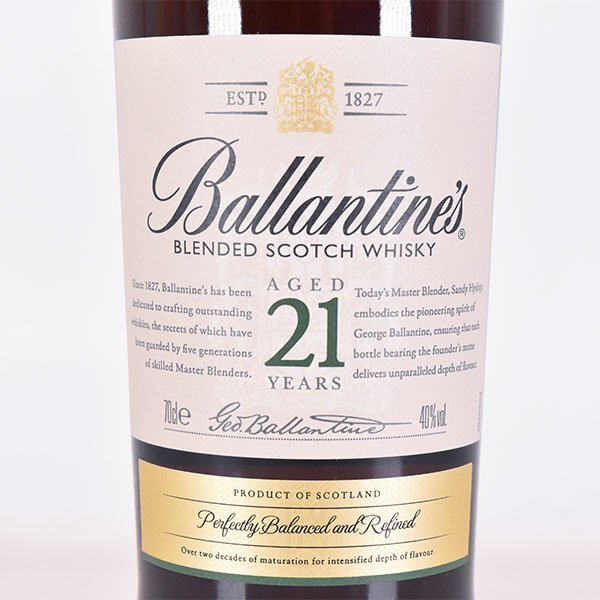 * aspidistra Thai n21 year gold cap * regular goods * box attaching 700ml 40% Scotch Ballantine\'s G210192