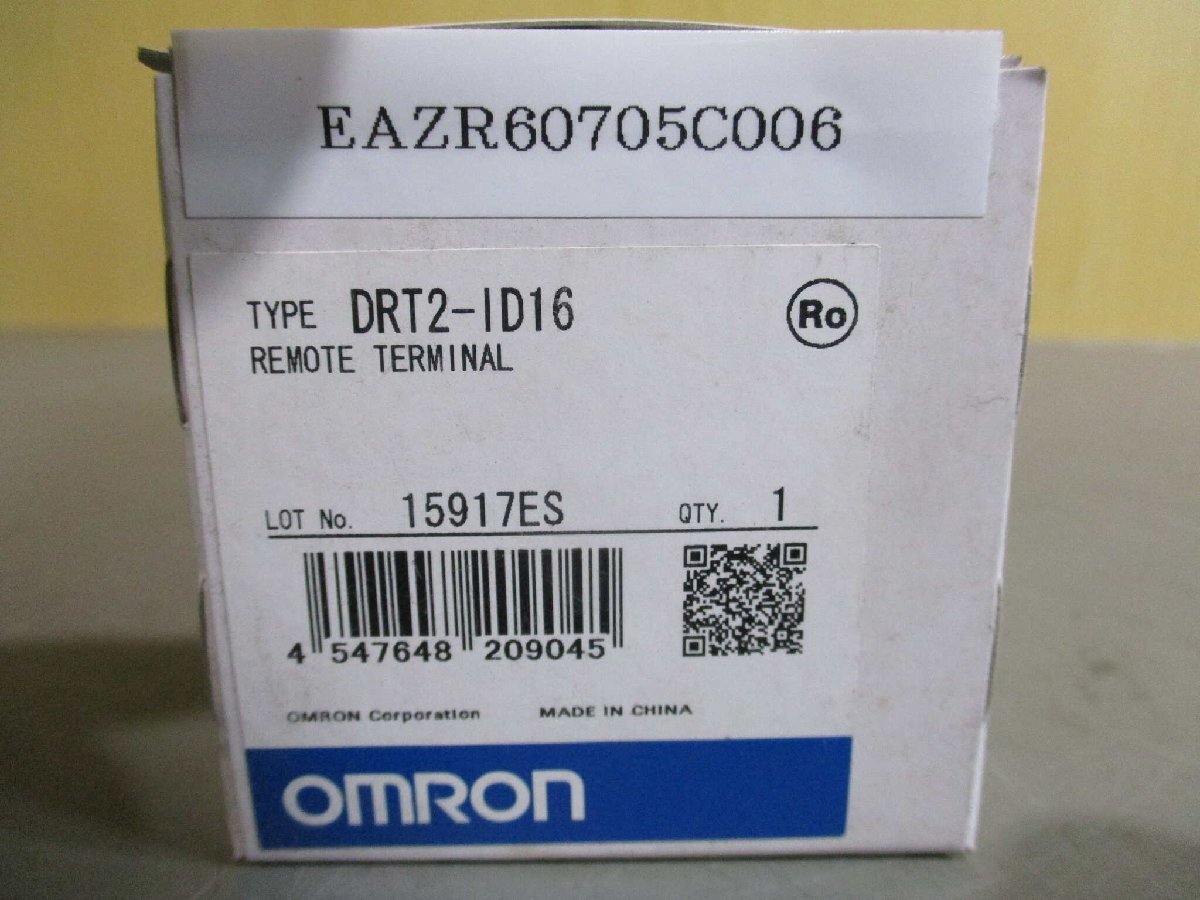 新古 OMRON REMOTE TERMINAL DRT2-ID16 リモートI/Oターミナル 新古 OMRON REMOTE TERMINAL DRT2-ID16 リモートI/Oターミナル