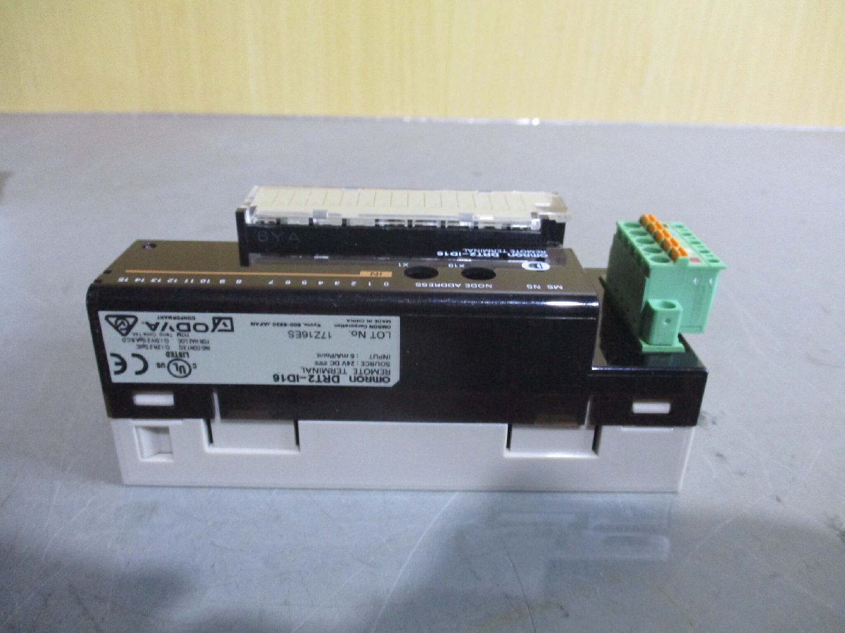 新古 OMRON REMOTE TERMINAL DRT2-ID16 リモートI/Oターミナル 新古 OMRON REMOTE TERMINAL DRT2-ID16 リモートI/Oターミナル