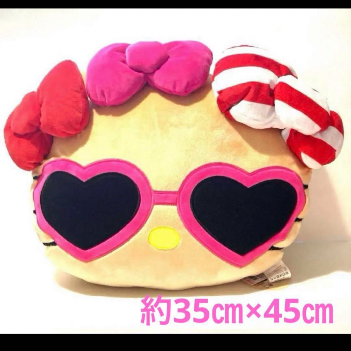 日焼けキティ ダイカットクッション ティッシュケース 日焼けキティ ダイカットクッション ぬいぐるみ ティッシュ