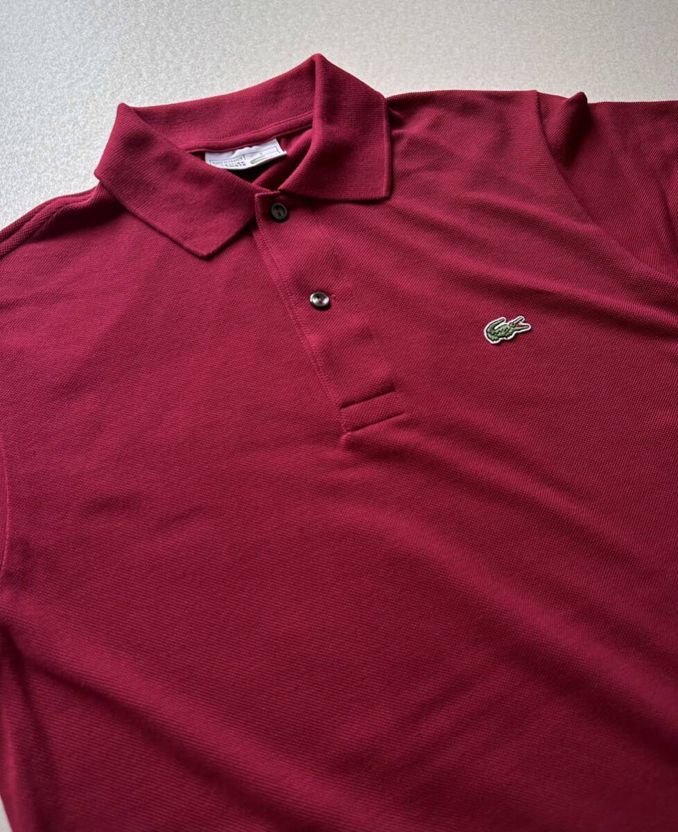 FRANCE製 “ LACOSTE ” L1212 POLO SHIRT WINE LIMITED フランス FRANCE製 “ LACOSTE ” L1212 POLO SHIRT WINE LIMITED フランス