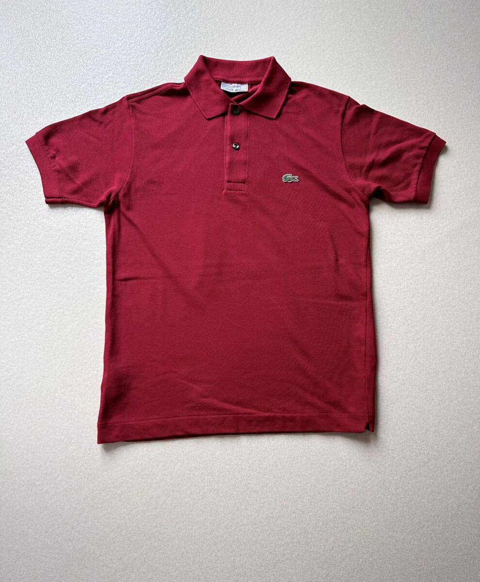 FRANCE製 “ LACOSTE ” L1212 POLO SHIRT WINE LIMITED フランス FRANCE製 “ LACOSTE ” L1212 POLO SHIRT WINE LIMITED フランス
