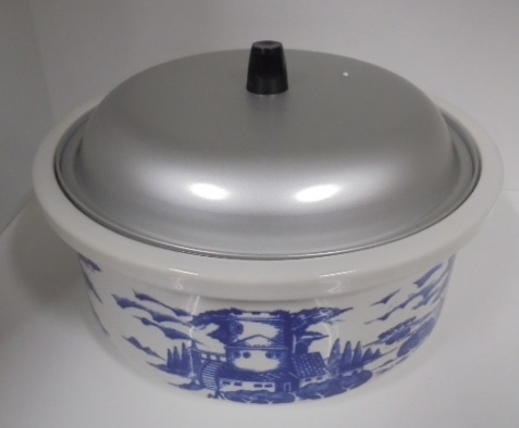 昭和レトロ■陶器製　　蒸し器　　オーブン　　レンジ　　鍋　　未使用_画像2