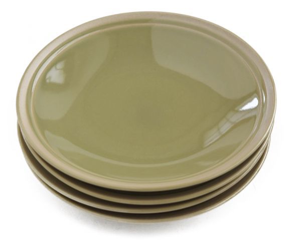 4枚セット【リンドスタイメスト】使いまわしの良い抹茶グリーン小皿 　パン皿　ＢＢ　取り皿（複数落札可能）_画像2