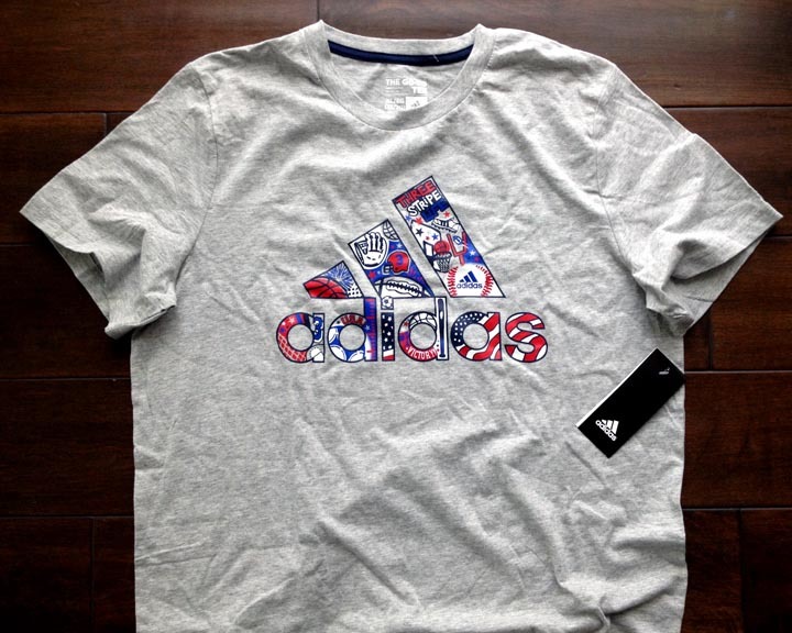 【既決USA】Adidas ・ アディダス@完売胸元【Adidas USA】ロゴ入半袖Tシャツ【Adidas USA Sports Logo Graphic T-Shirt】 Grey @S_画像3