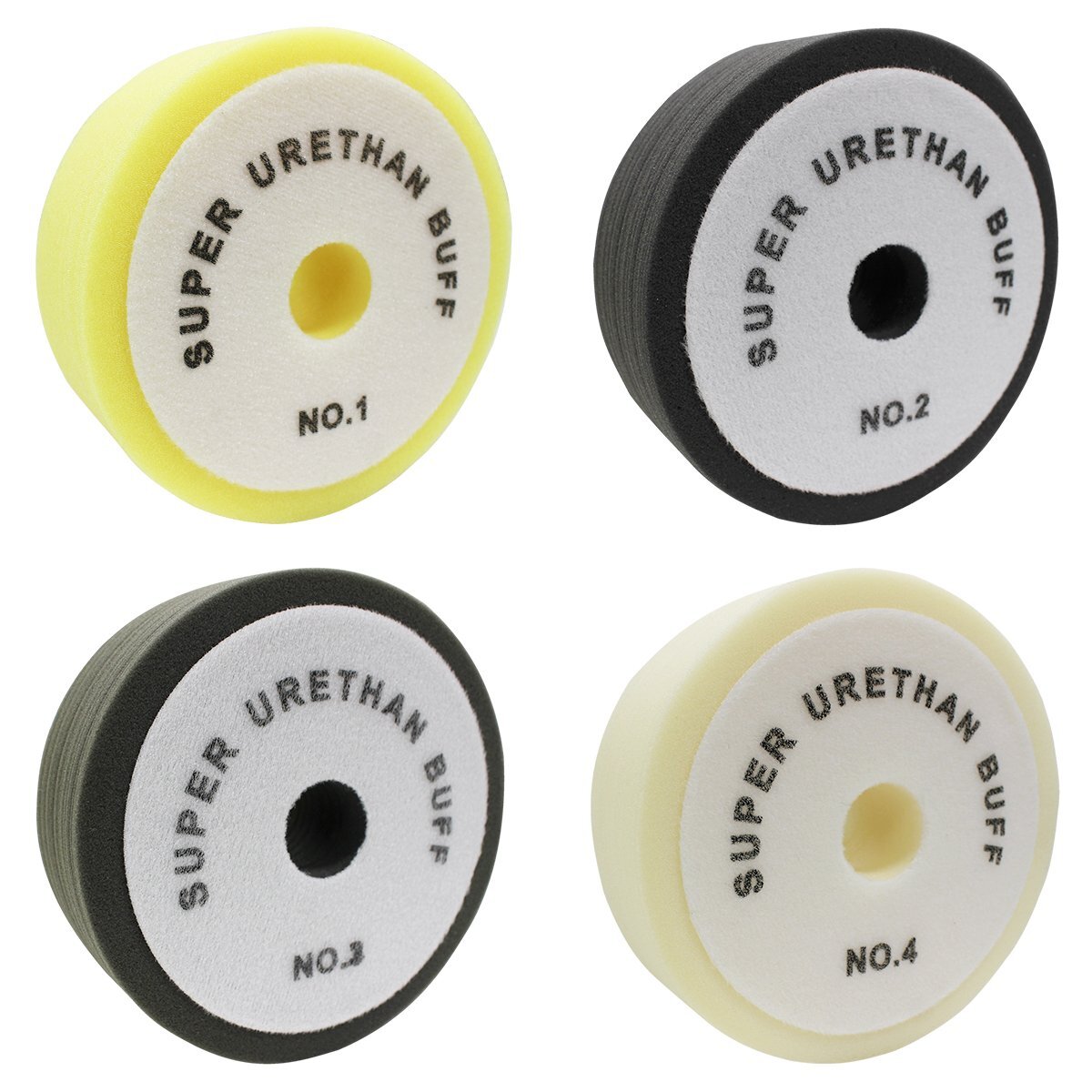 [ new goods immediate payment ]4 sheets set Φ150mm 50mm polisher sponge buffing super the smallest particle superfine middle small middle eyes 4 kind car automobile burnishing .. finishing urethane 150mm